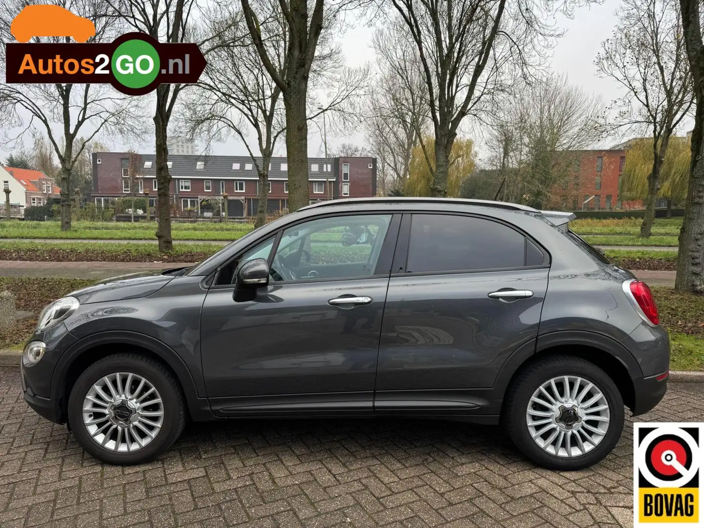Fiat 500X 1.4 Turbo MultiAir Lounge I Airco I Navi I trekhaa Gris - 2