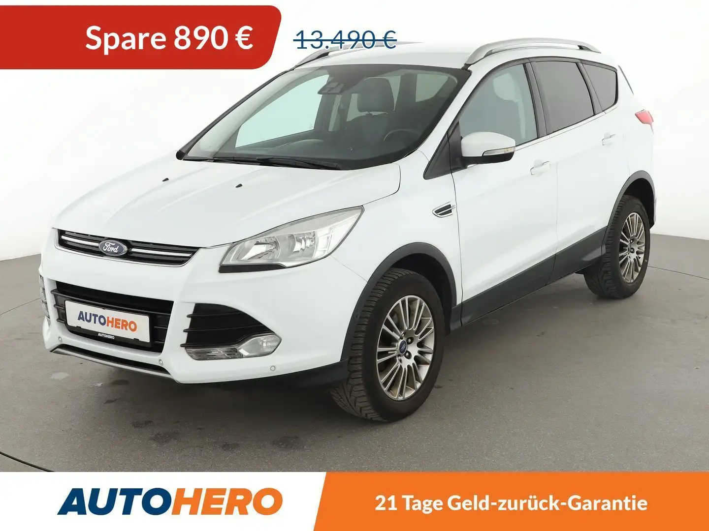 Ford Kuga 2.0 TDCi Titanium*TEMPO*LIM*PDC*SHZ* Weiß - 1