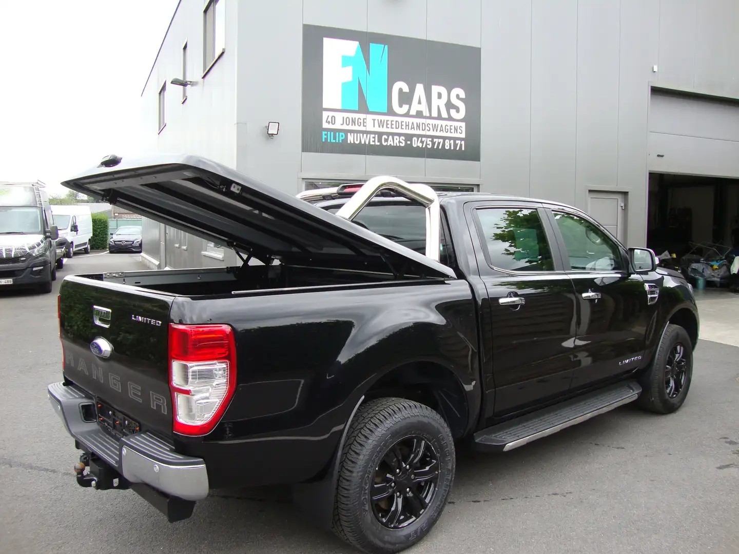 Ford Ranger 212pk, aut, btw in, kofferklep, model 2022, camera Black - 1