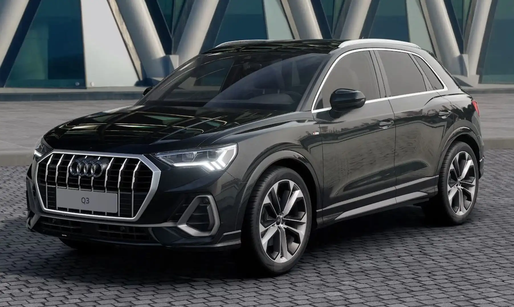 Audi Q3 40TFSI qu S LINE AHK STANDHZ LED ACC VC NAV+ Schwarz - 2