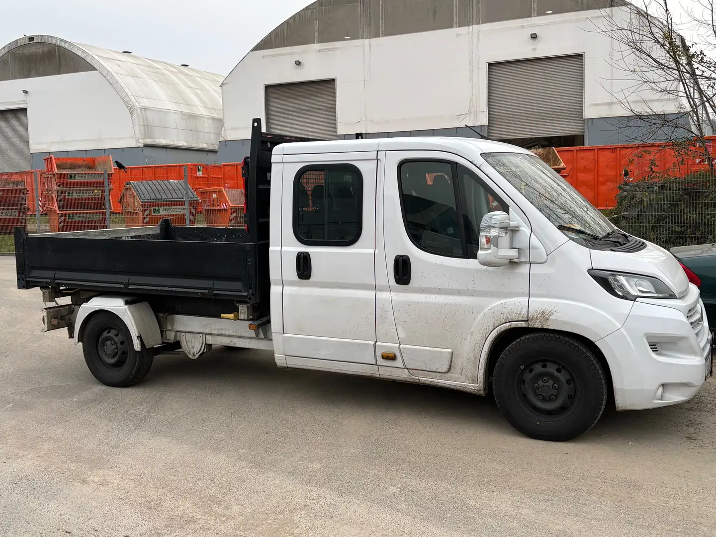 Fiat Ducato DoKa 160 L4  3 Seiten-Kipper RS: 4035mm/Klima/AHK Blanco - 1