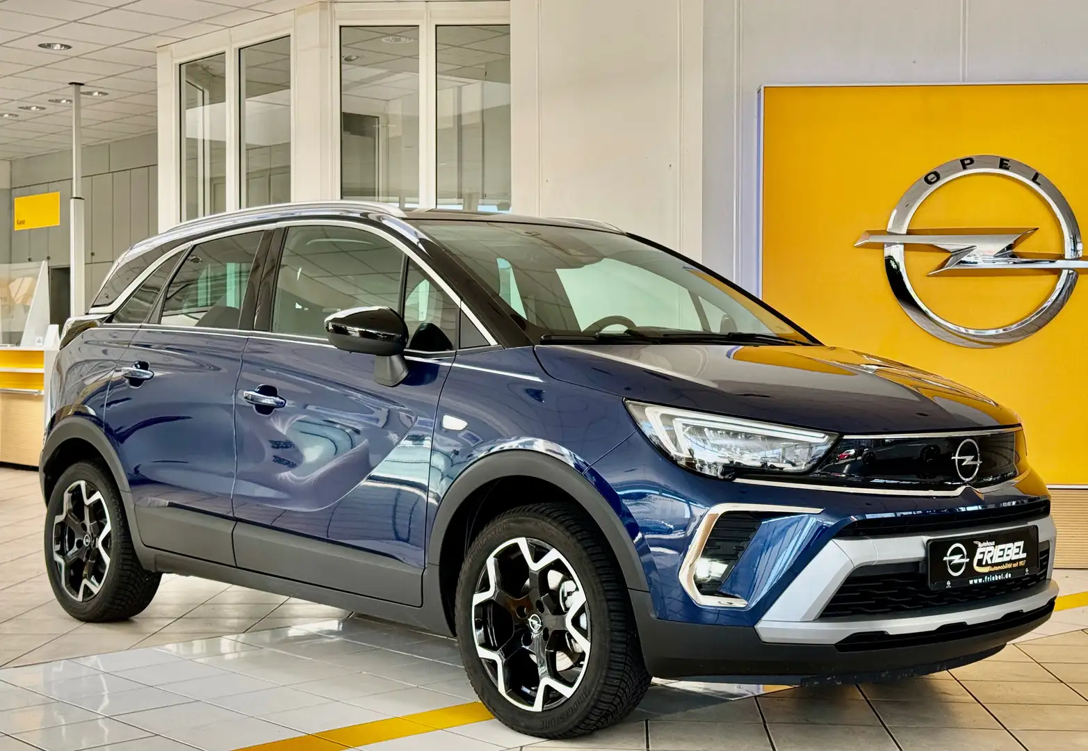 Opel Crossland Eleg/beh.Frontsch/LED/Allwett/Navi/Kam/Sitzh/Alcan Blauw - 1