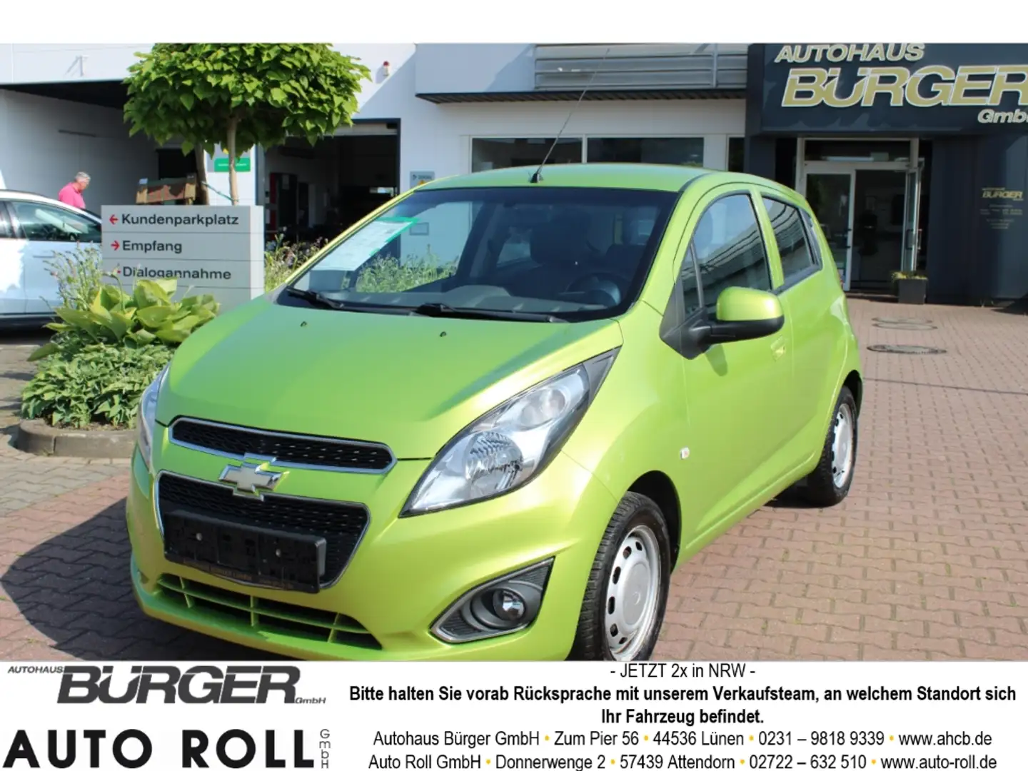 Chevrolet Spark LT 1.0 Klima HU neu Allwetter el.SP Spieg. beheizb Zöld - 1