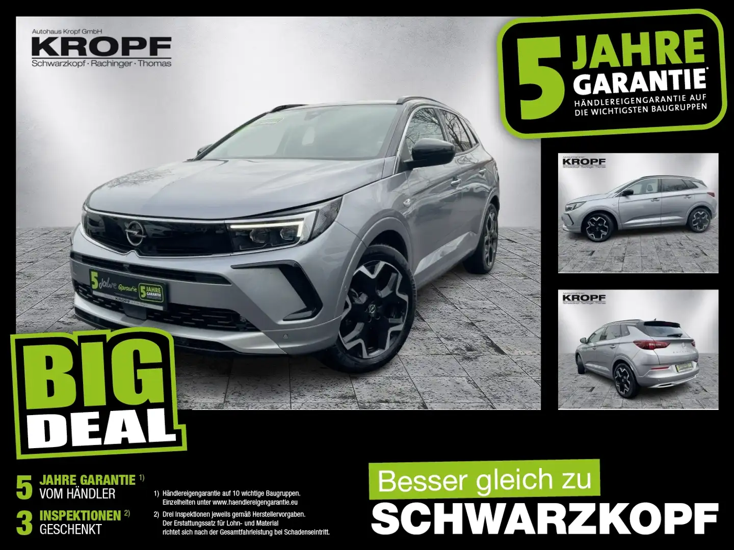Opel Grandland 1.5 D Elegance IntelliLux - Navi. LED. Grau - 1