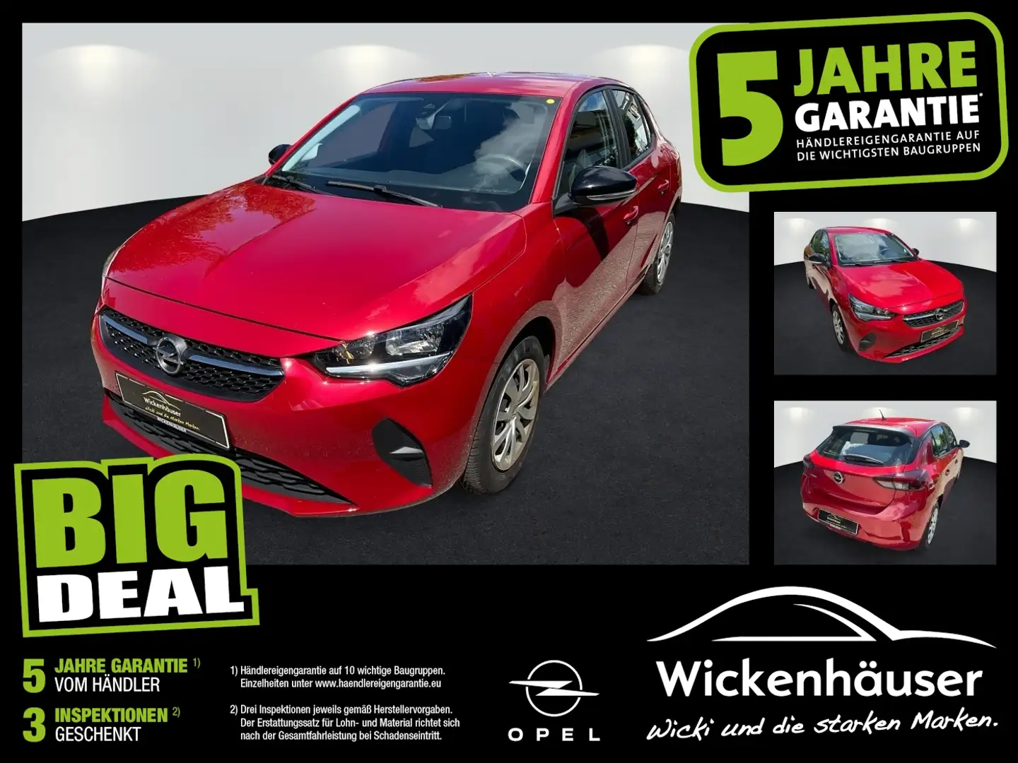 Opel Corsa F 1.2 Edition SpurH Rot - 1