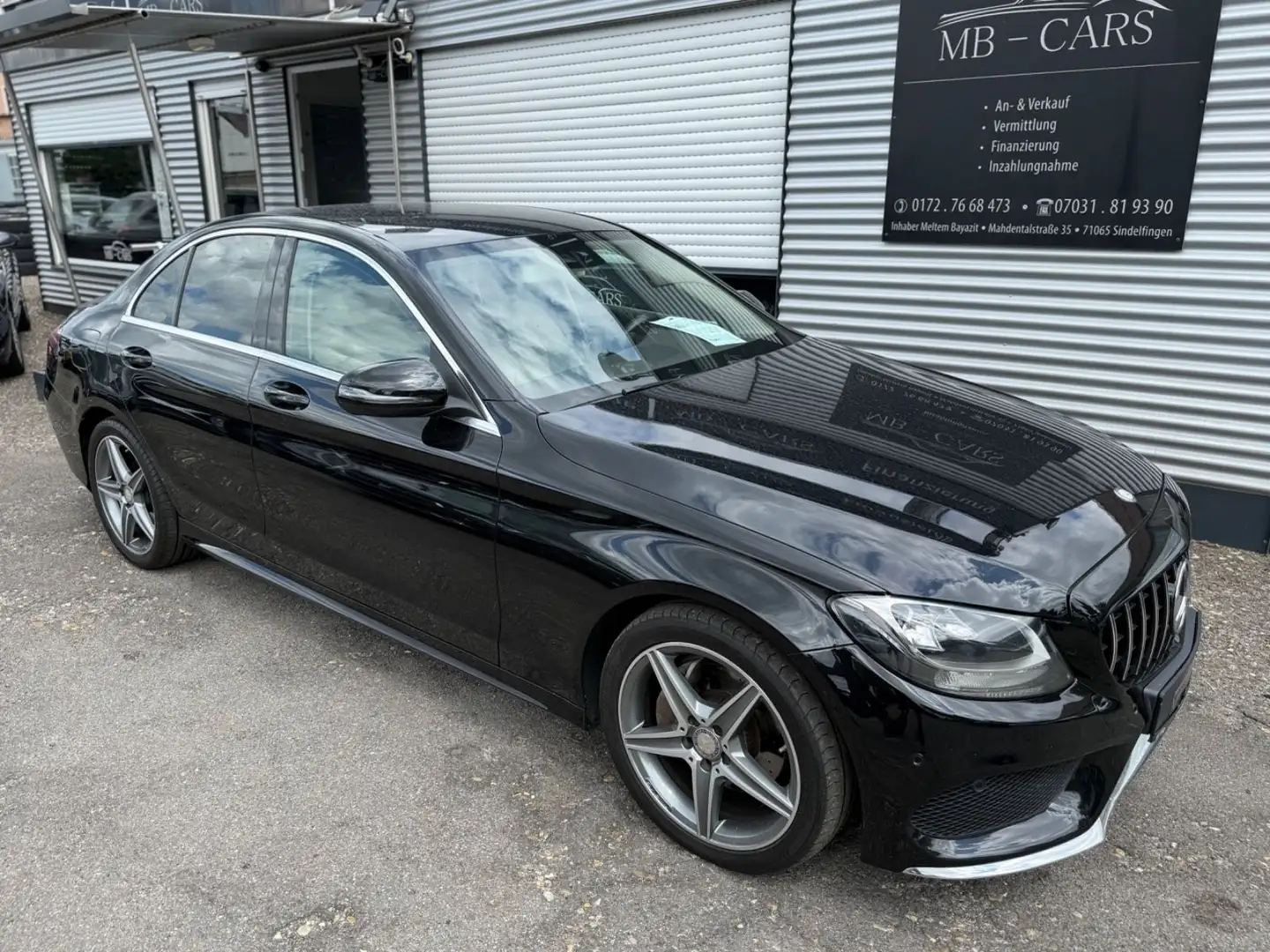 Mercedes-Benz C 220 d AMG Line*NAVI*18ZOLL* Czarny - 1