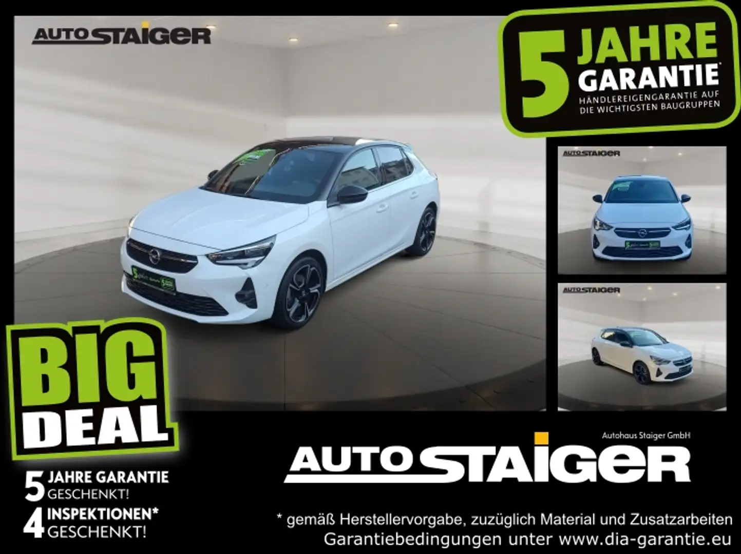 Opel Corsa F 1.2 Turbo Allwetter*Automatik*Navi Weiß - 1