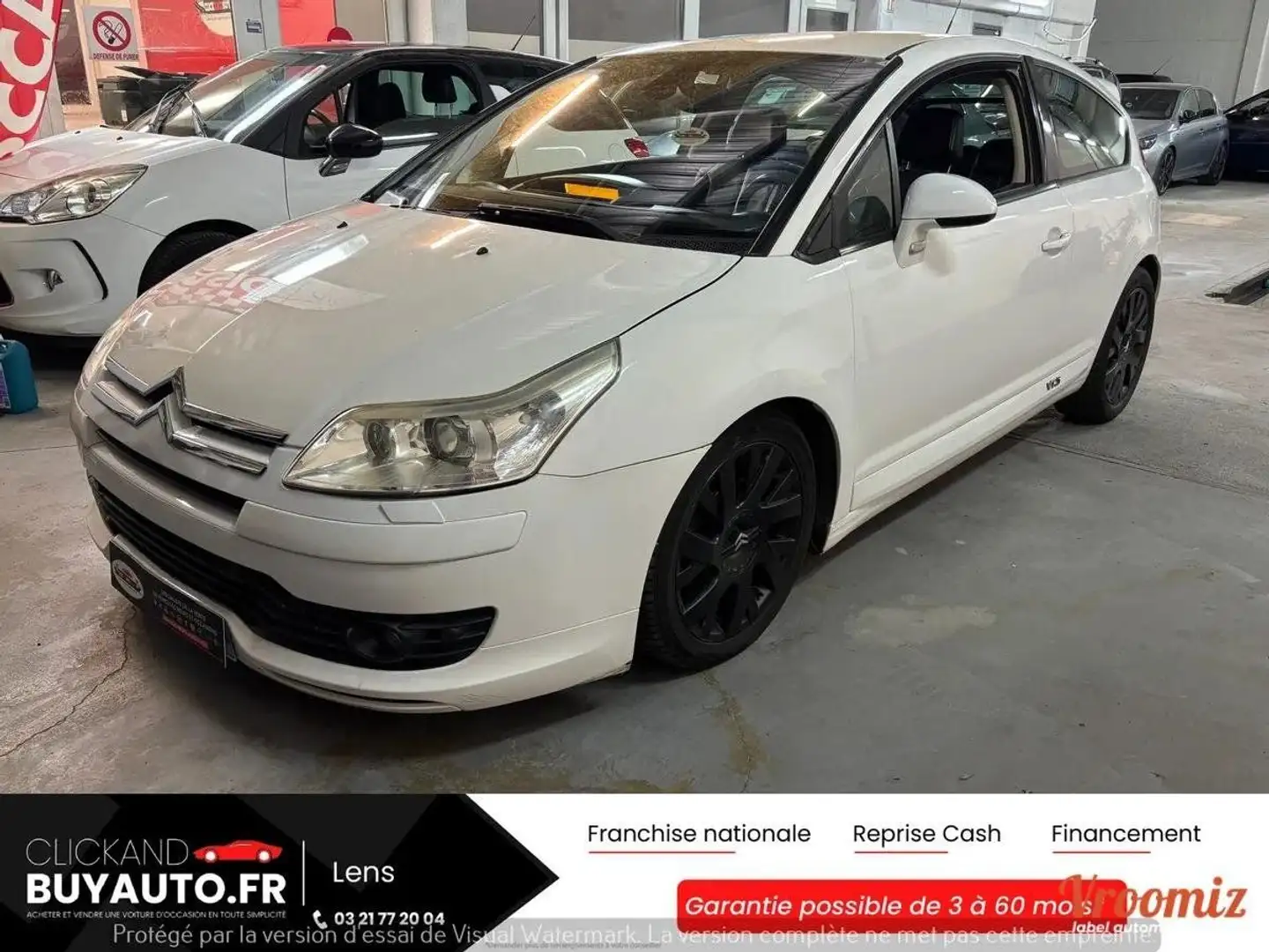 Citroen C4 2.0 HDI 136 CV FINITION VTS // FEUX XENON / CUIR / GPS / BTH / SON JBL Weiß - 1