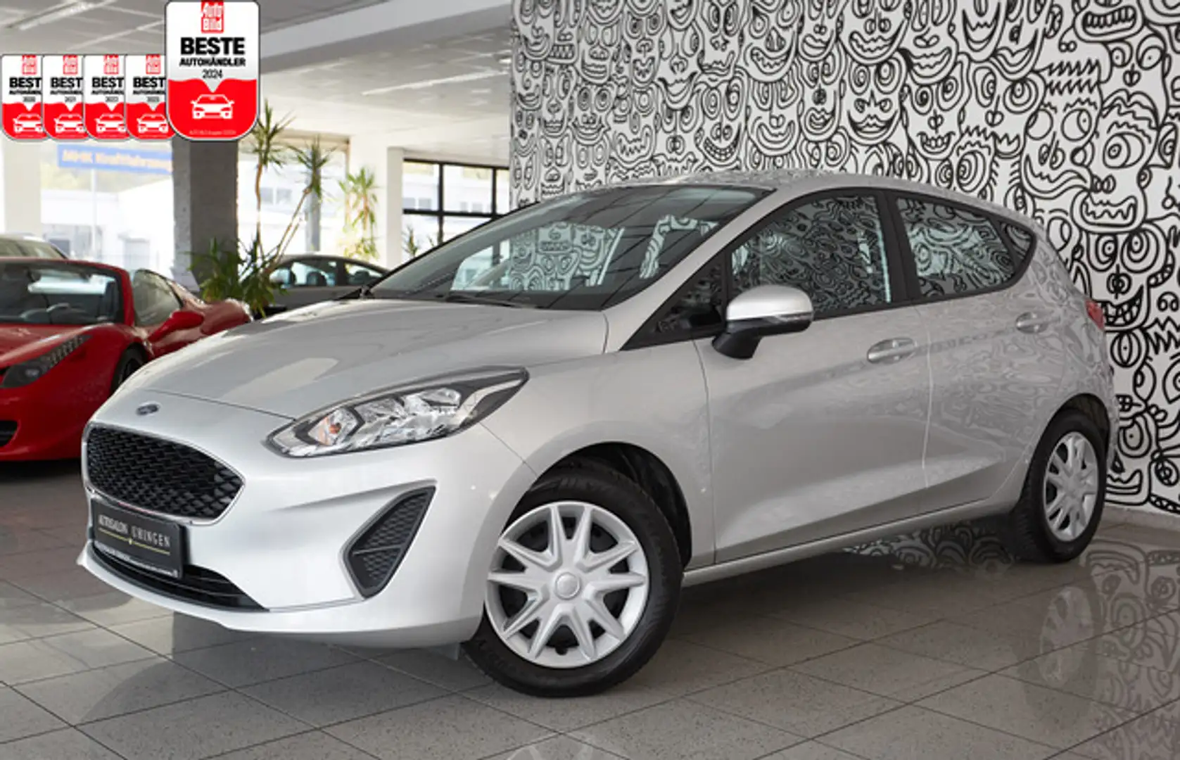 Ford Fiesta SPUR*SITZH*LENKRADHEIZ*PDC*KOMFORT*5-TÜR* Silber - 1