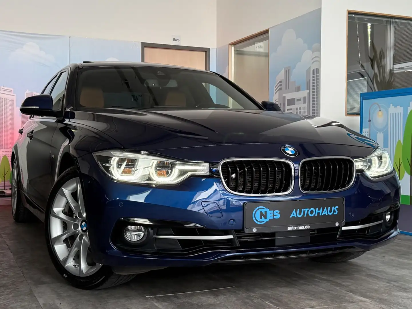 BMW 325 dA*ACC*SPORT*LEDER*KAM*HUD*HARMAN*KEY*MEMORY* Bleu - 2