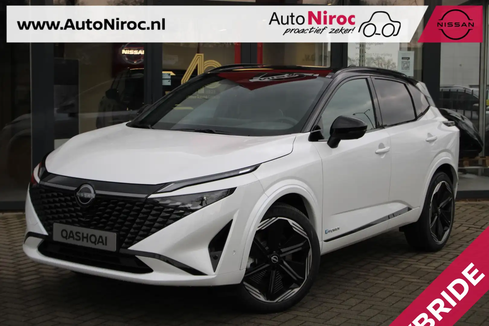 Nissan Qashqai e-Power 190 N-Design | AUTOMAAT | TWO-TONE | PANOR Blanc - 1