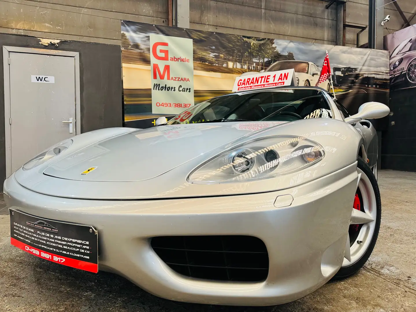 Ferrari 360 3.6i V8 40v F1 spider 45000 km carnet !!! Gri - 1