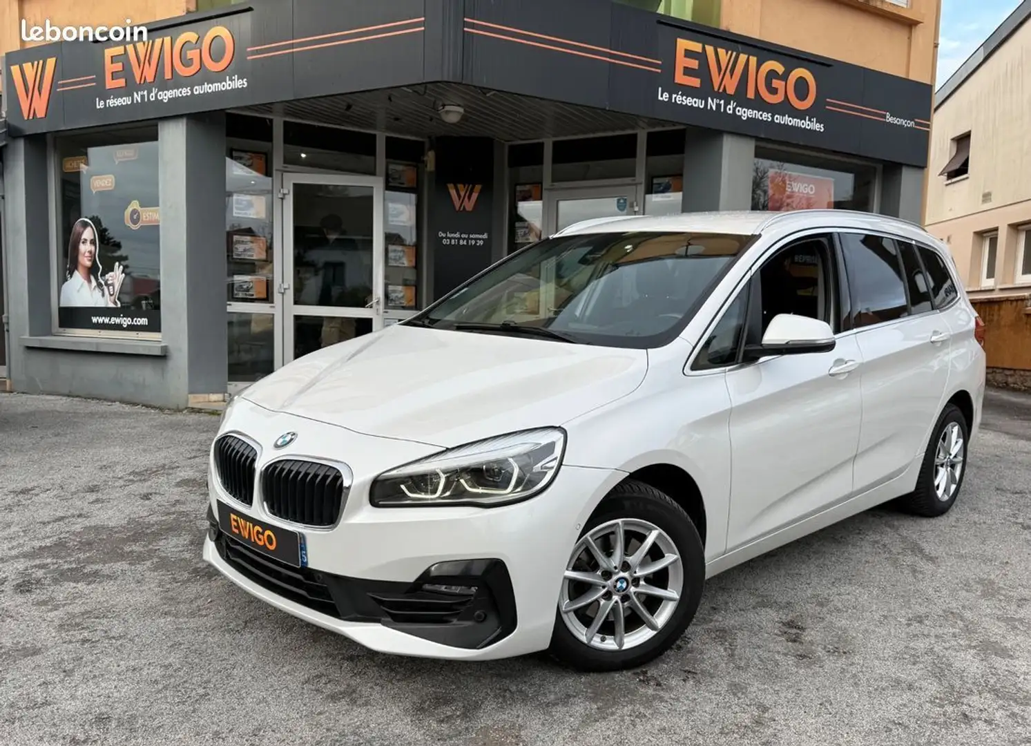 BMW 216 serie gran-tourer 1.5 216 d 115 ch design 7 places Blanc - 1