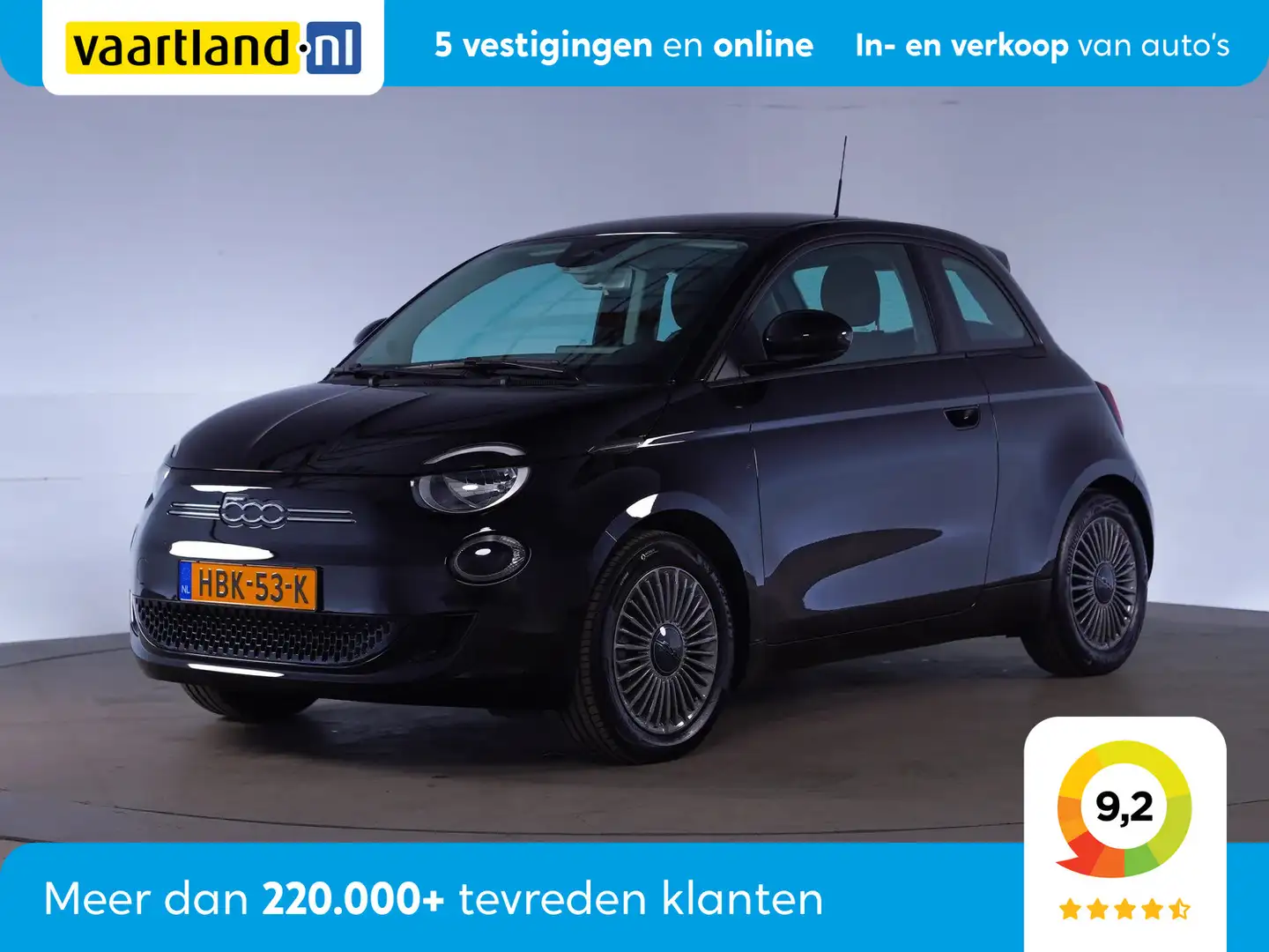 Fiat 500 3+1 Icon 42 kWh [ Navi Climate Apple Carplay/Andro Zwart - 1