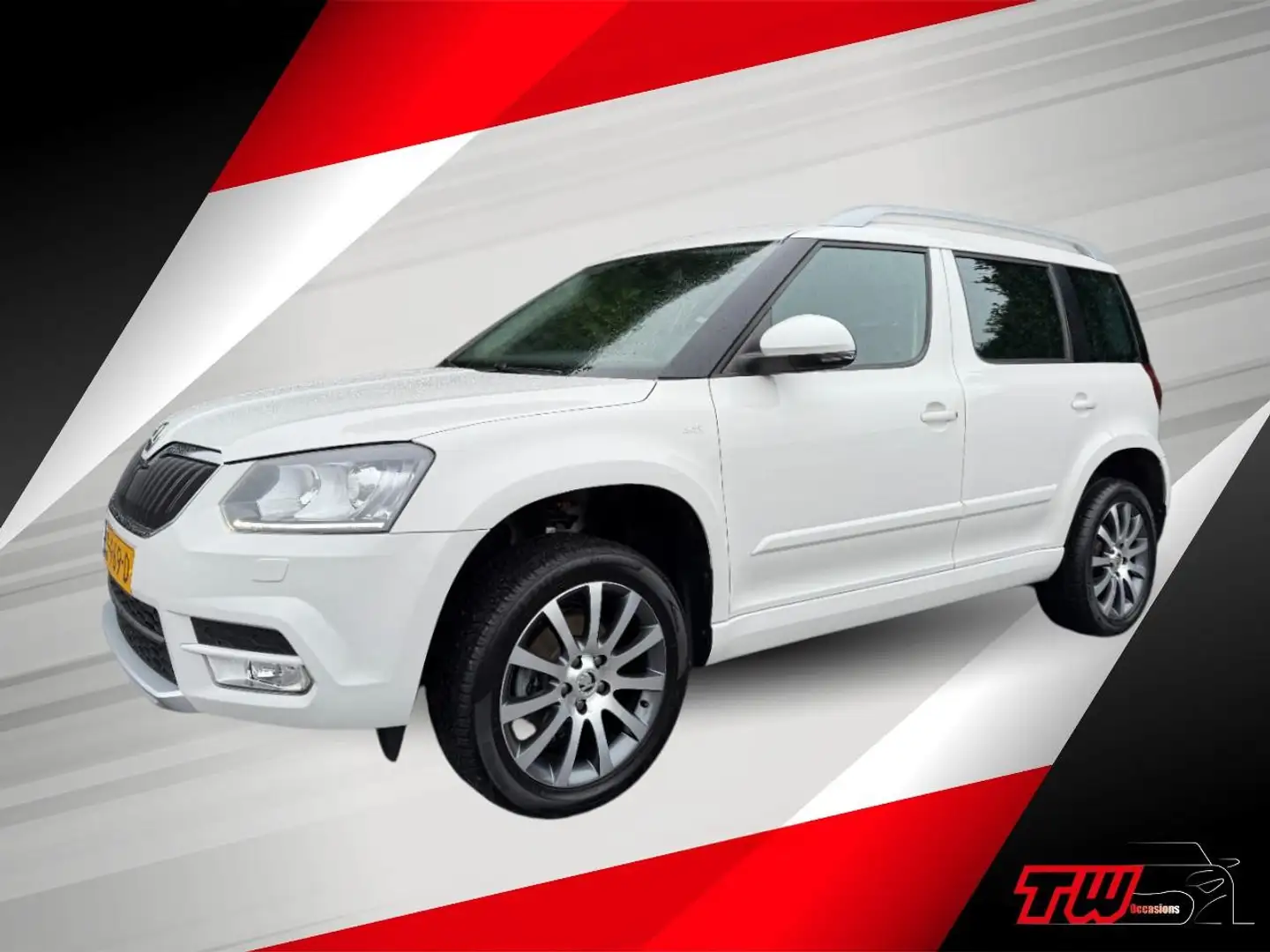 Skoda Yeti 1.4 TSI Greentech Edition AUT|NWE APK|AIRCO|TREKH Weiß - 1