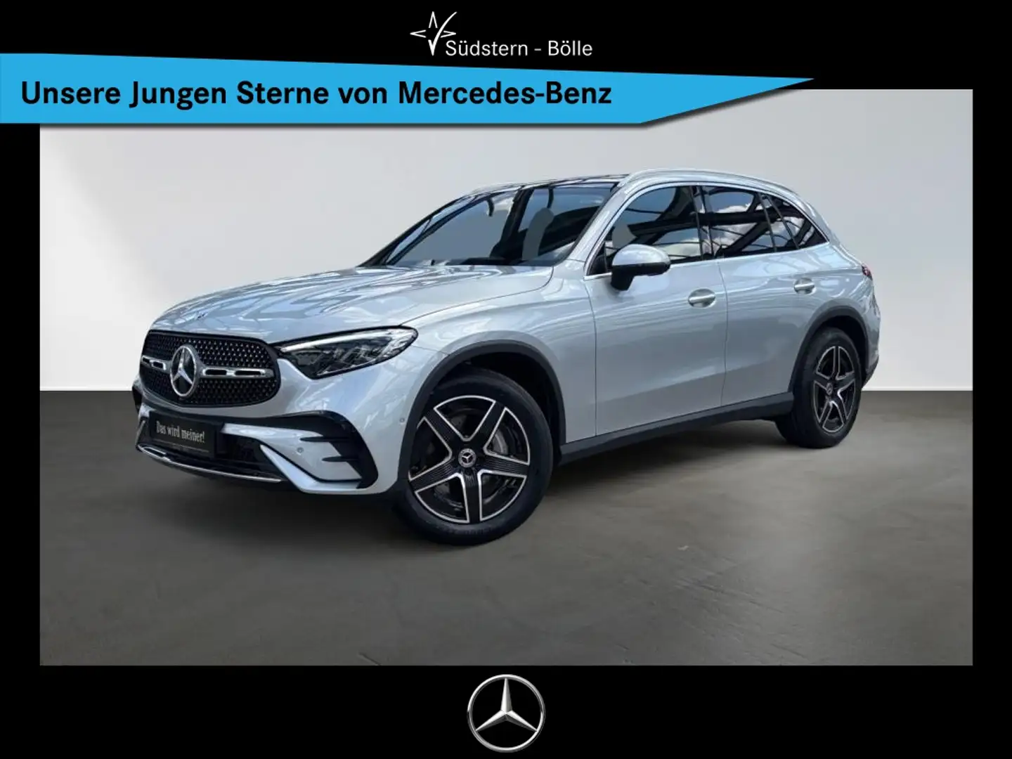Mercedes-Benz GLC 200 4M AMG+PANO+AHK+KAMERA+LED+NAVI Argent - 1