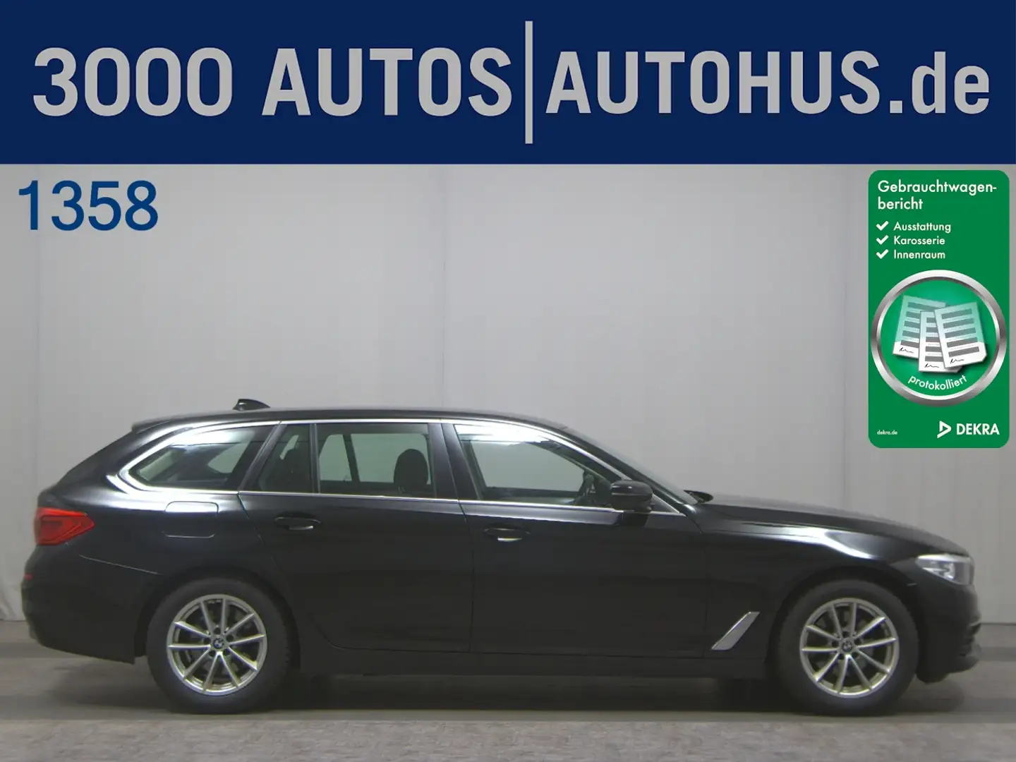BMW 520 d Touring Navi LED PDC Shz AHK Schwarz - 1