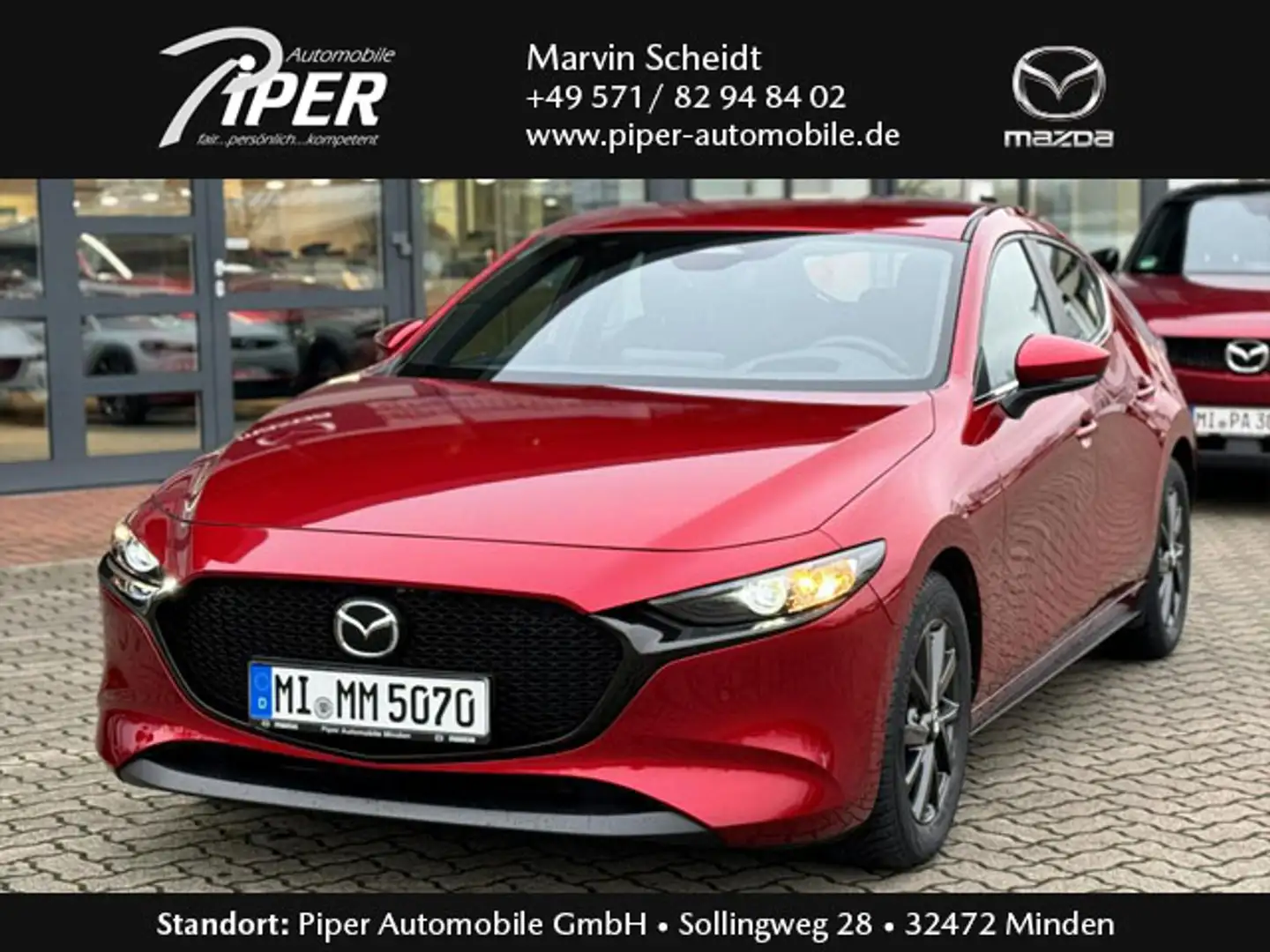 Mazda 3 2.0L e-SKYACTIV G 122ps 6MT FWD Exclusive-line Rouge - 1