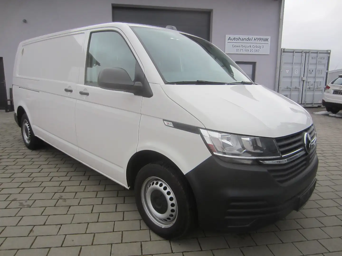 Volkswagen T6.1 Transporter lang,Aut.,Navi,MFL,SH,GRA,1-Hand Blanc - 1