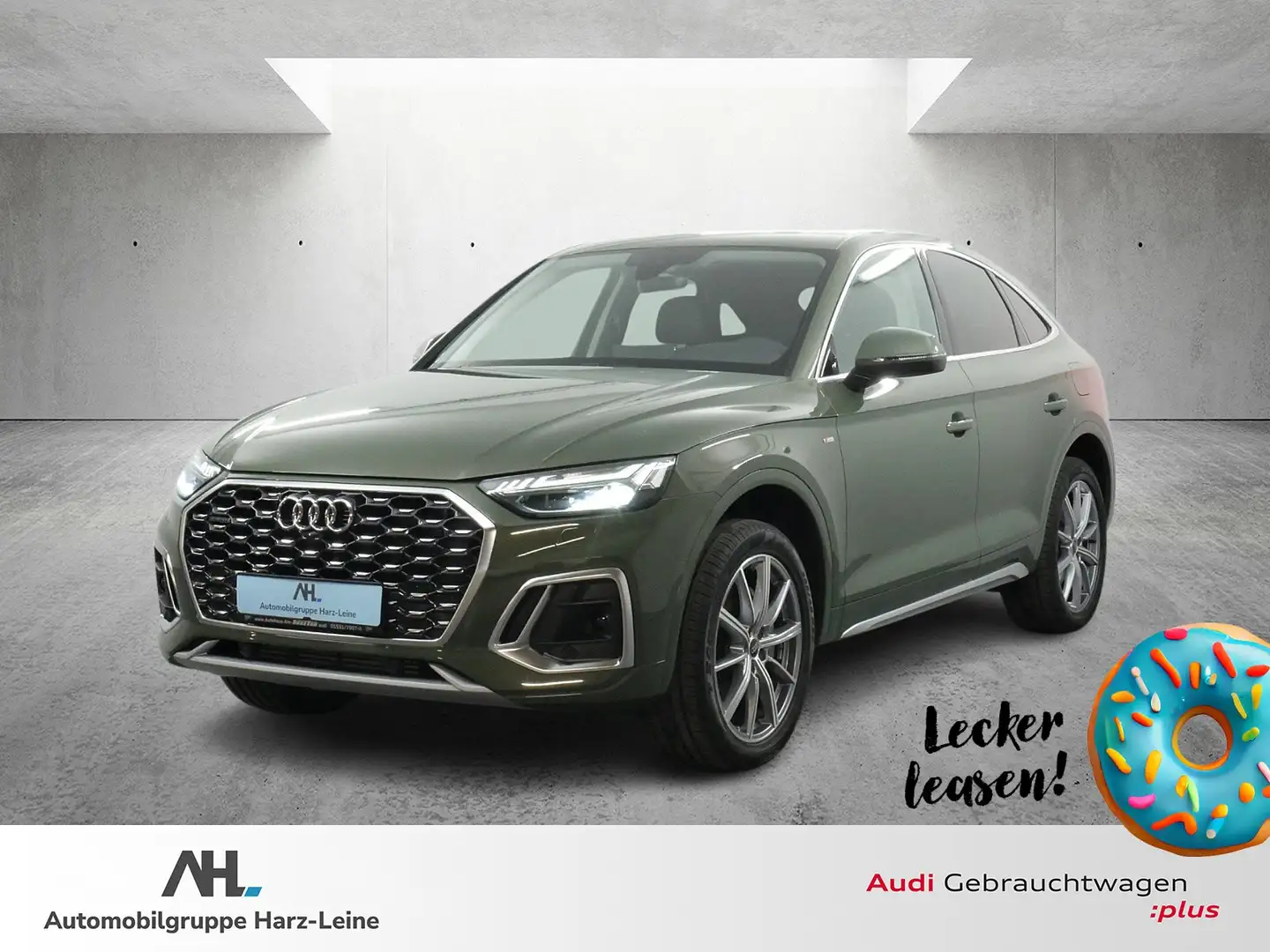 Audi Q5 Sportback 55 TFSI e S line quattro, S line, Pano, Grün - 1