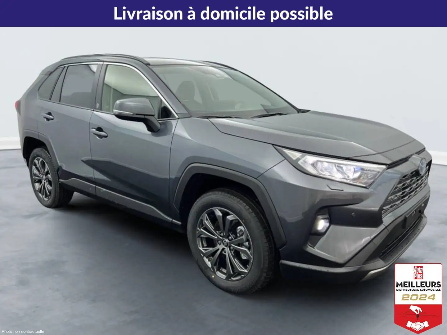 Toyota RAV 4 Hybride 218 ch 2WD Dynamic Gris - 2
