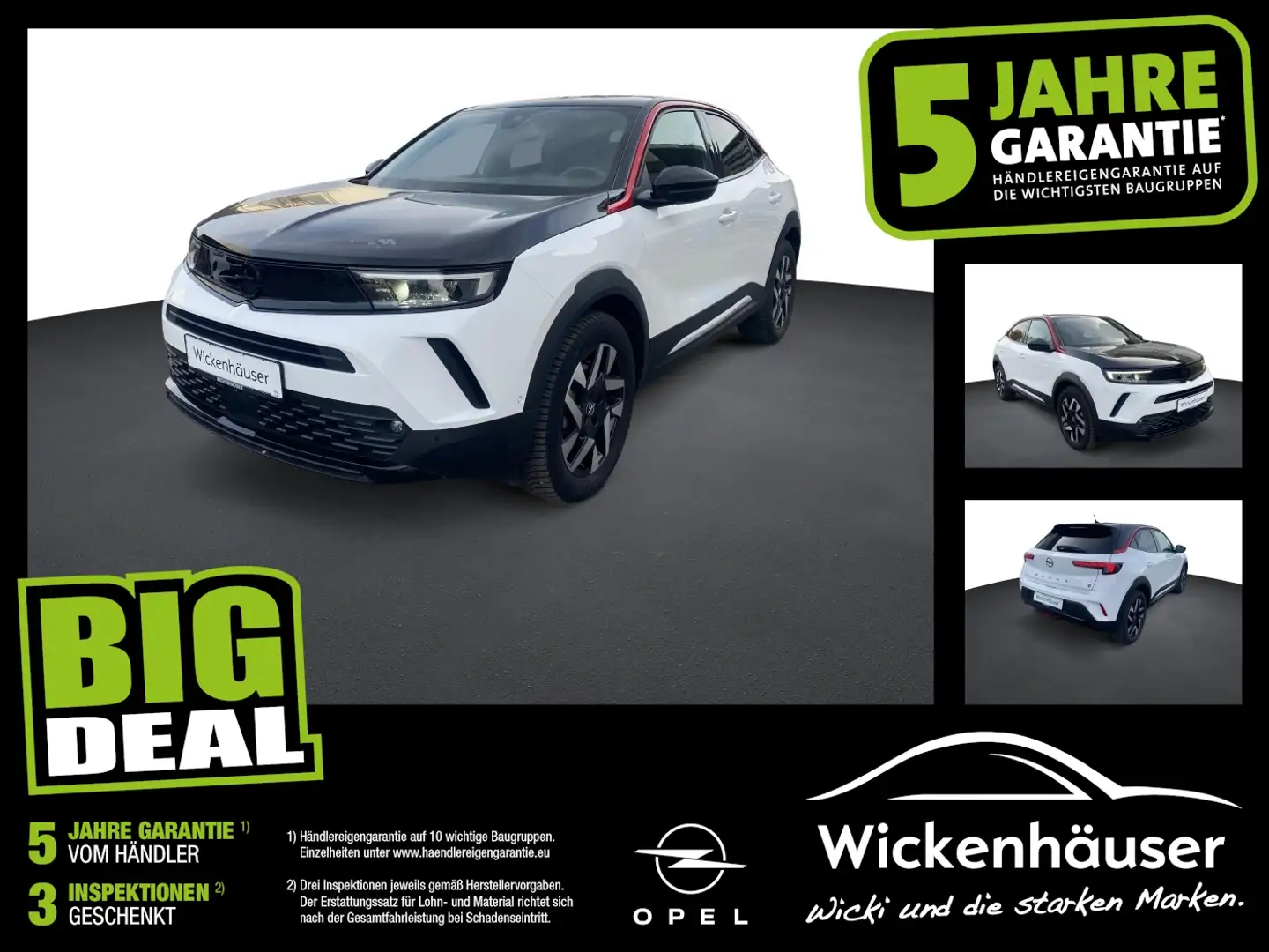 Opel Mokka-E GS Line LED+Navi+SHZ+Fernlichtass.+Kam. Weiß - 1