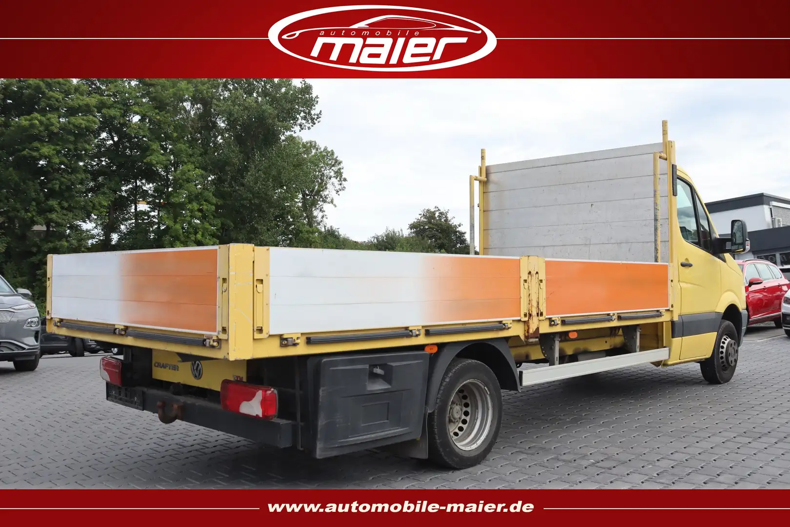 Volkswagen Crafter 2.0 TDI 50 lang Pritsche-Bluetooth-AHK- Gelb - 2