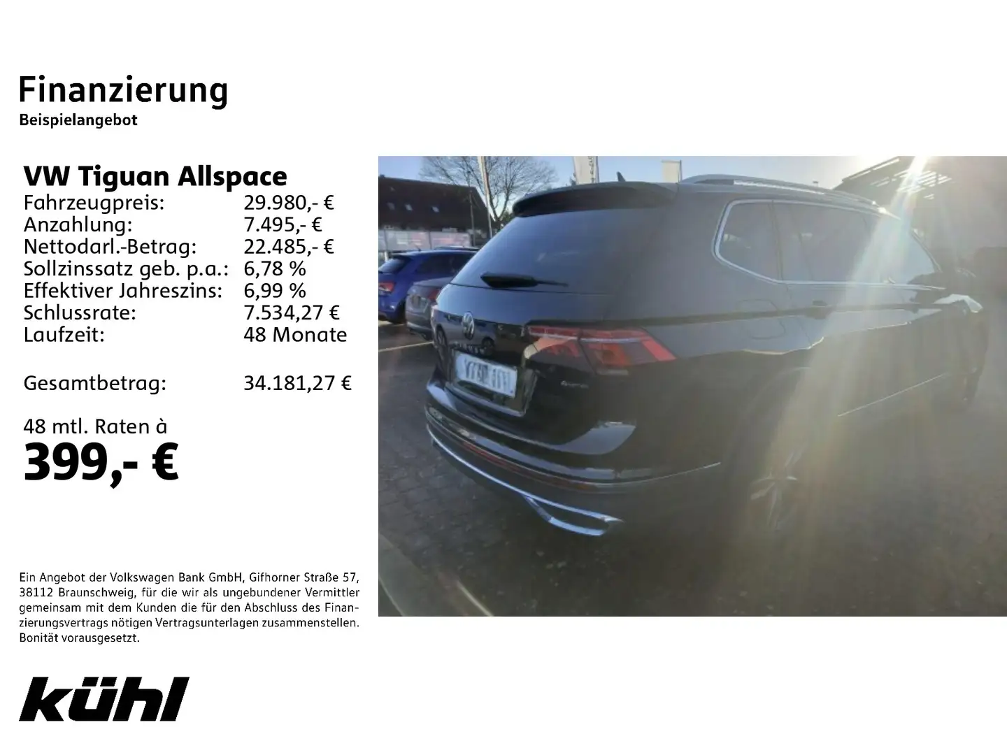 Volkswagen Tiguan Allspace 2.0 TDI 4M DSG Elegance IQ.Light Schwarz - 2