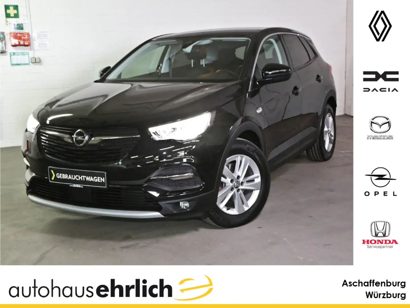 Opel Grandland X 120 Jahre 1.2 +Kamera+Navi+Shz.+ Noir - 1