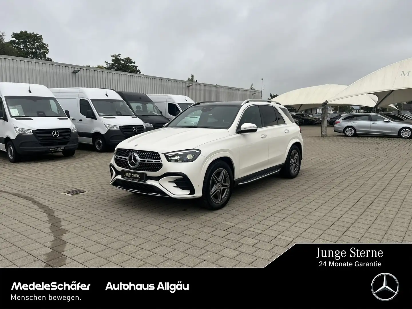 Mercedes-Benz GLE 450 GLE 450 d 4M AMG MASSAGE Airmatic AHK Sitzklima Weiß - 1