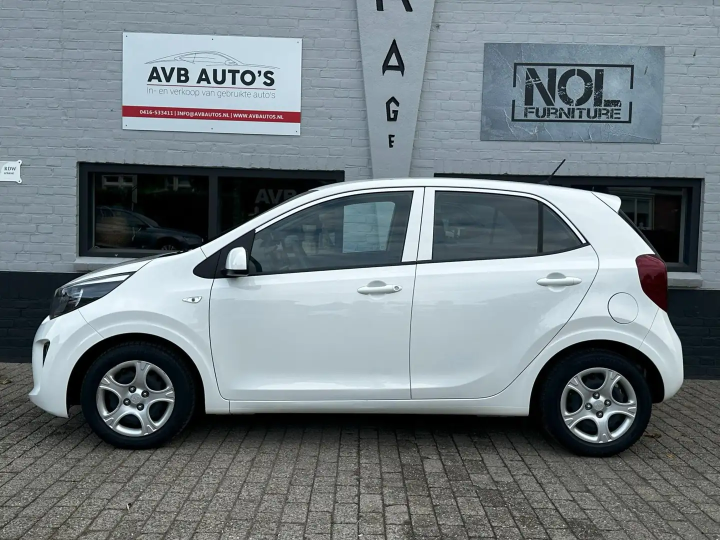 Kia Picanto 1.0 CVVT EconomyPlusLine Airco Navi APK t/m 9-26 Wit - 2