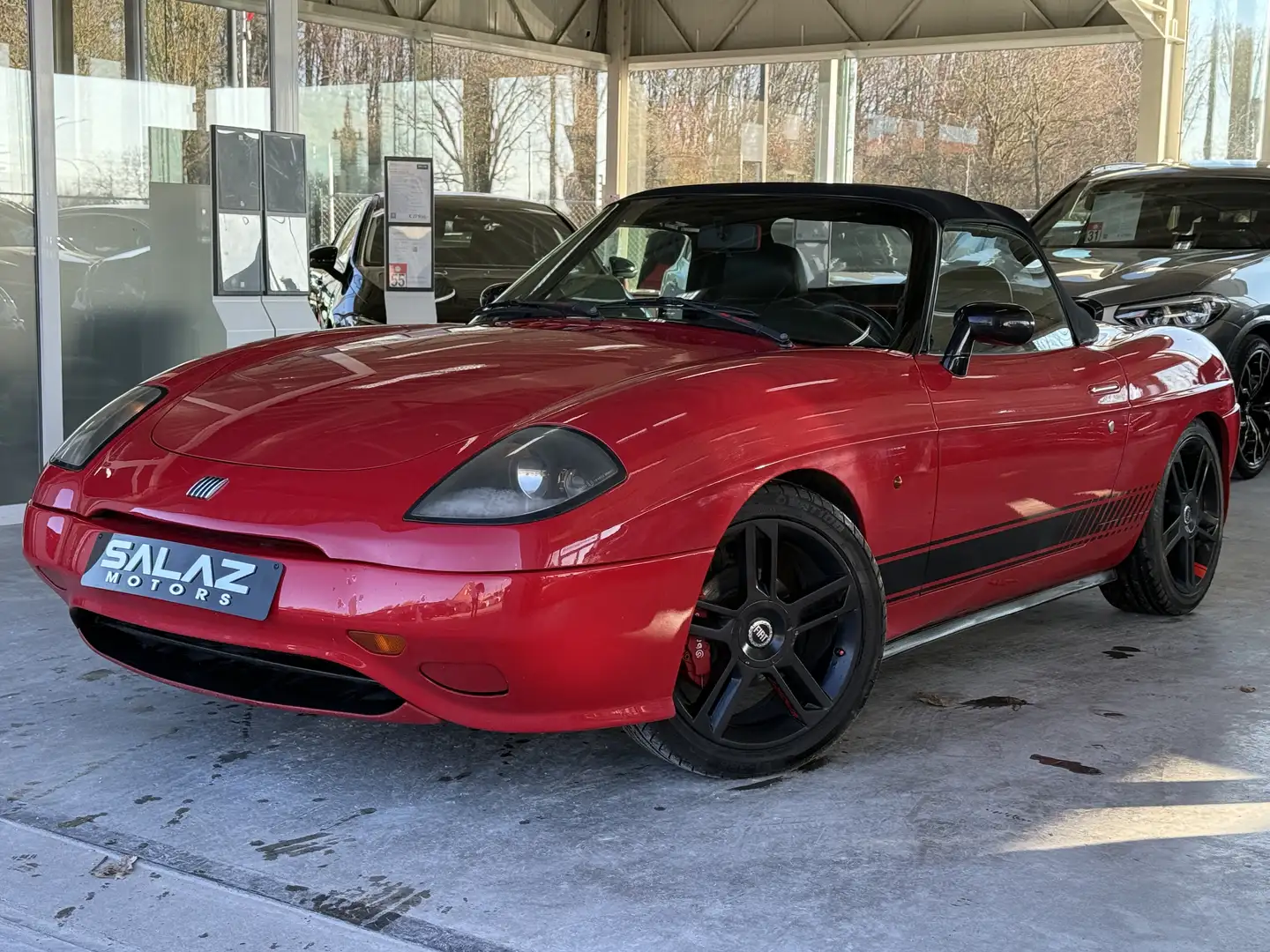 Fiat Barchetta 1.7i 16v_ANCETRE_JANTES EN ALU_CUIR_ Rouge - 2