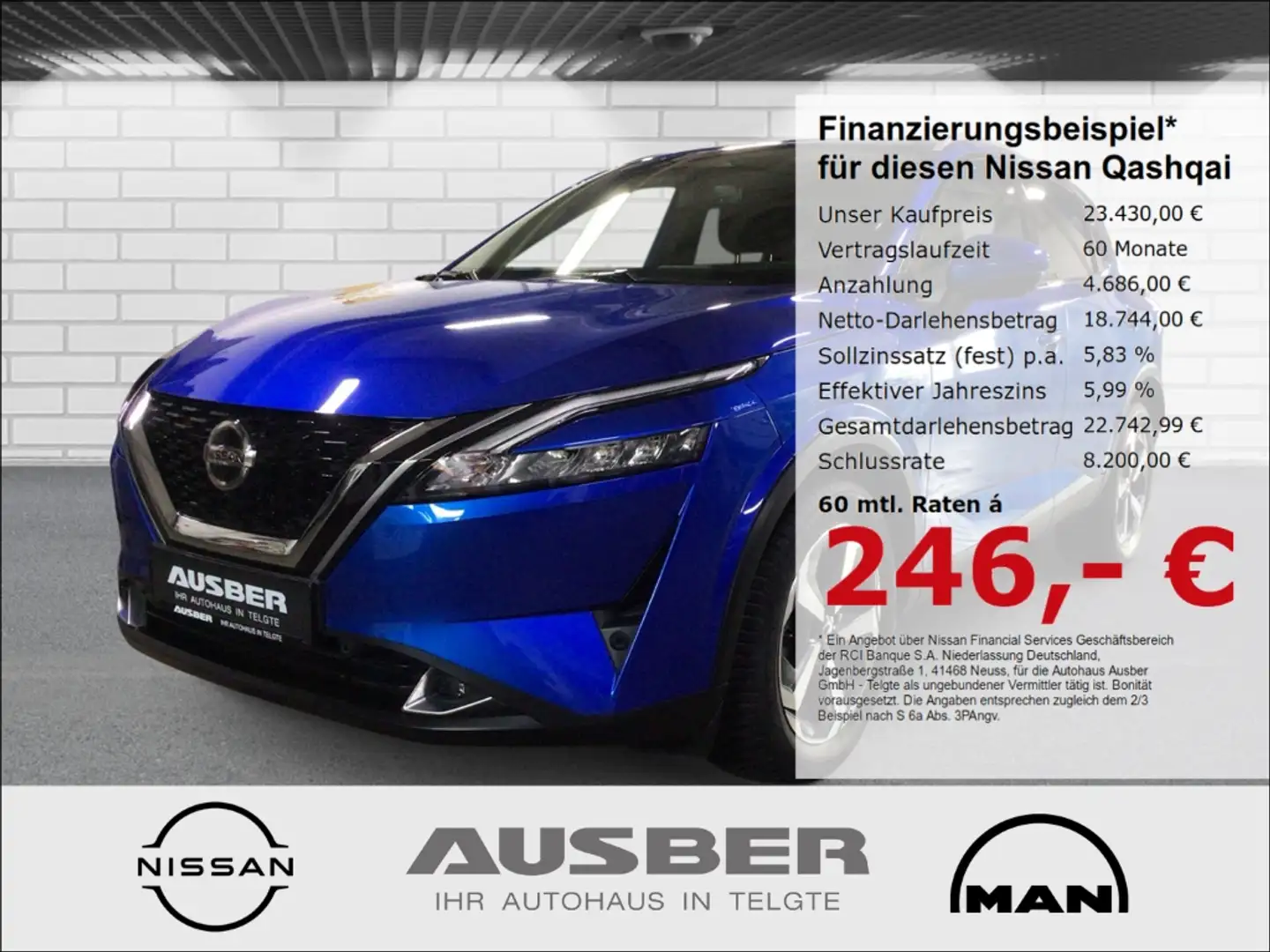 Nissan Qashqai N-Connecta Navi 360 Kamera LED Apple CarPlay Andro Blau - 1