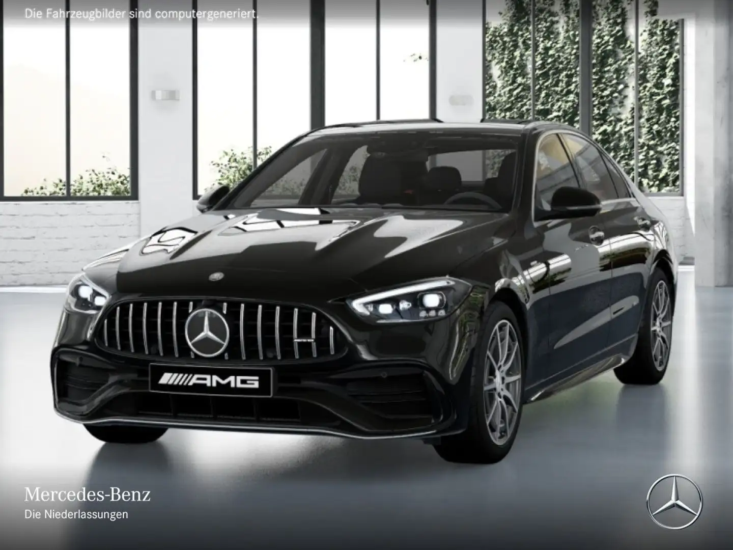 Mercedes-Benz C 43 AMG C 43 4M PANO+360+KEYLESS+9G Schwarz - 2