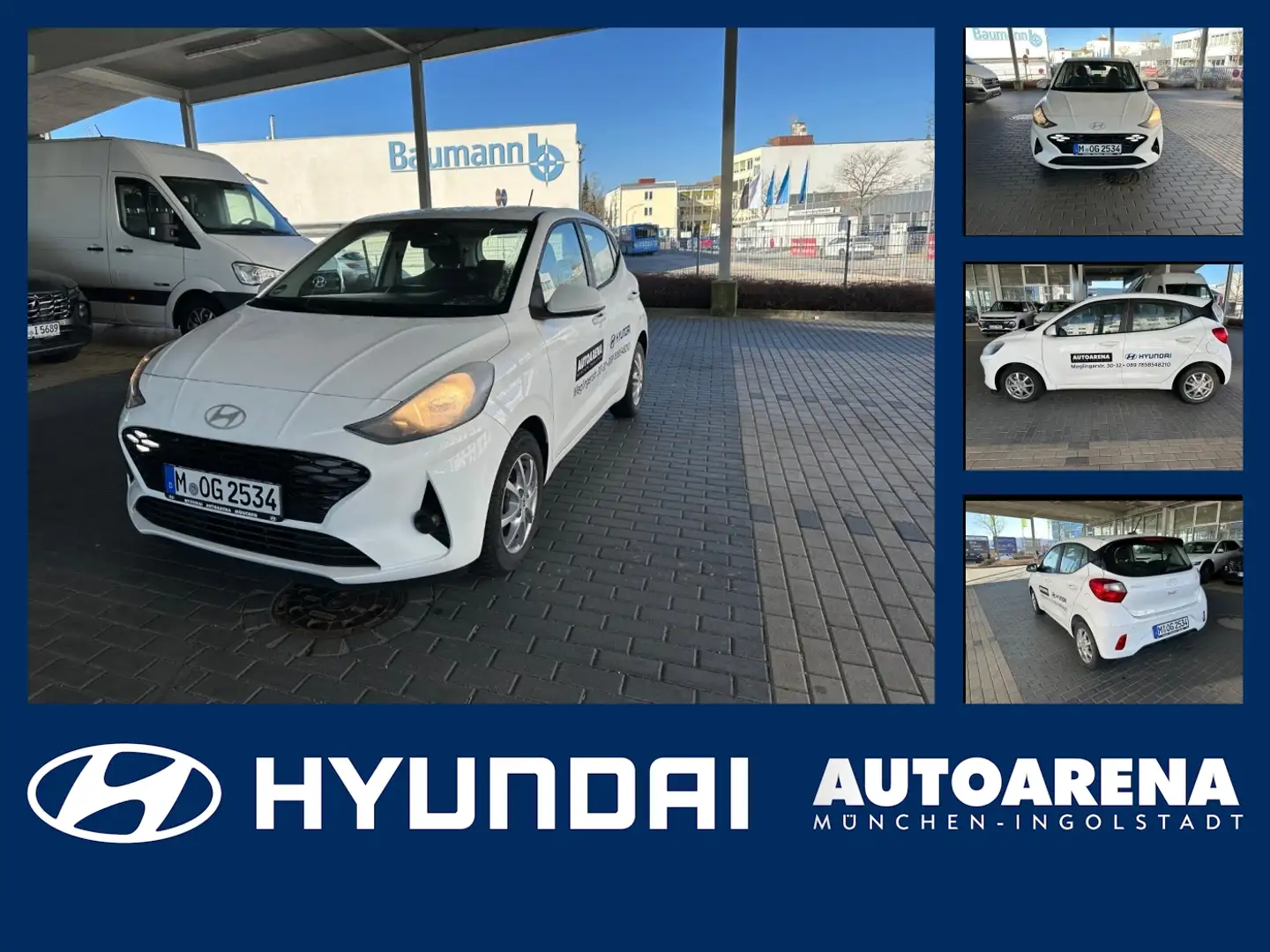 Hyundai i10 1.0 Trend FLA SpurH LM KlimaA Navi PDC AUT Wit - 1