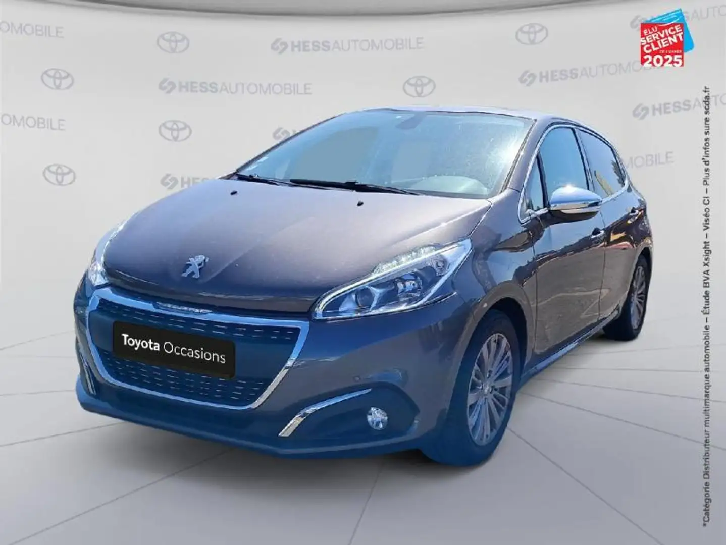 Peugeot 208 1.2 PureTech 110ch E6.c Allure S\u0026S EAT6 5p Gris - 1