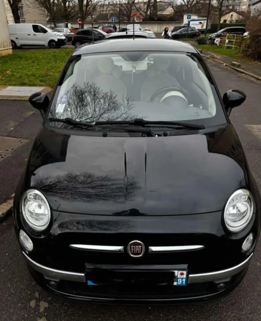 Fiat 500 500 1.2 8V 69 ch Lounge Noir - 1