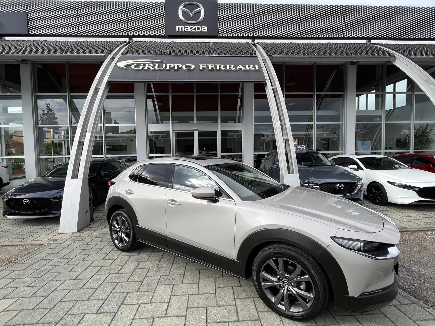 Mazda CX-30 CX-30 2.0 mhybrid EXLUSIVE 186cv AT TETTO APRIBILE Grijs - 1