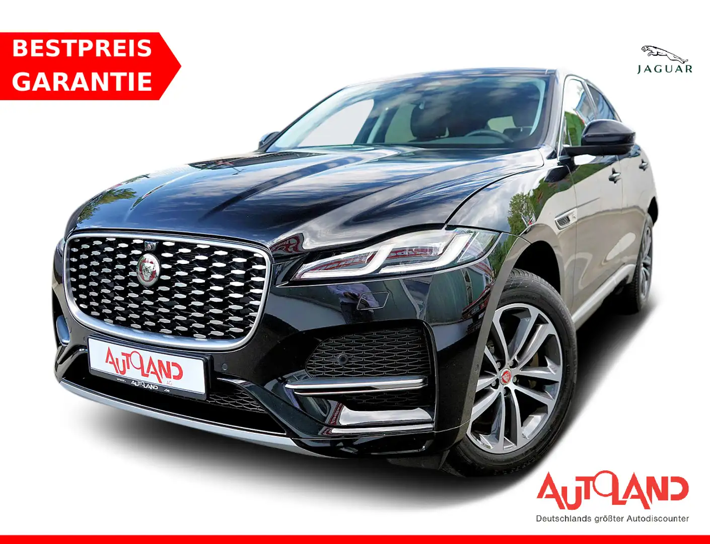 Jaguar F-Pace F-PACE P400e AWD LED 360° Navi Leder Sitzheizung Zwart - 1