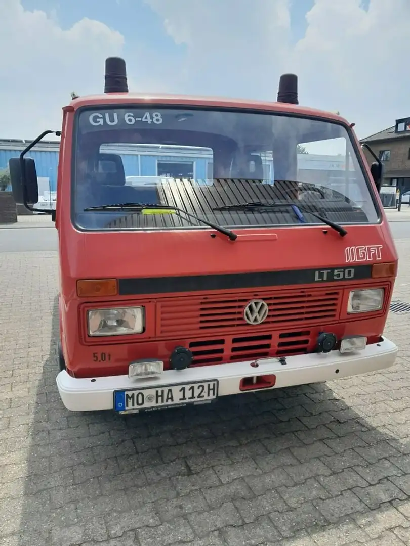 Volkswagen T5 Volkswagen VW LT50 Turbo Diesel Oldtimer Feuerwehr Rood - 1