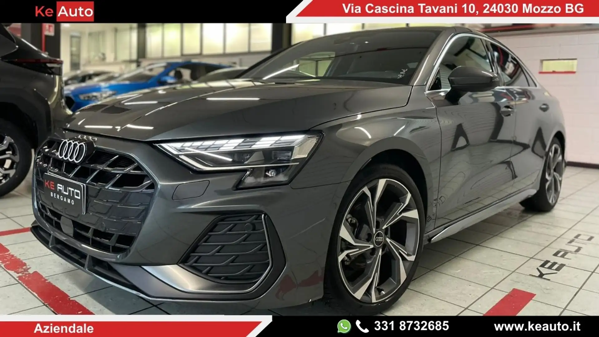 Audi A3 MY2024 Sedan 2.0 tdi S line edition 150cv s-tronic Gris - 1