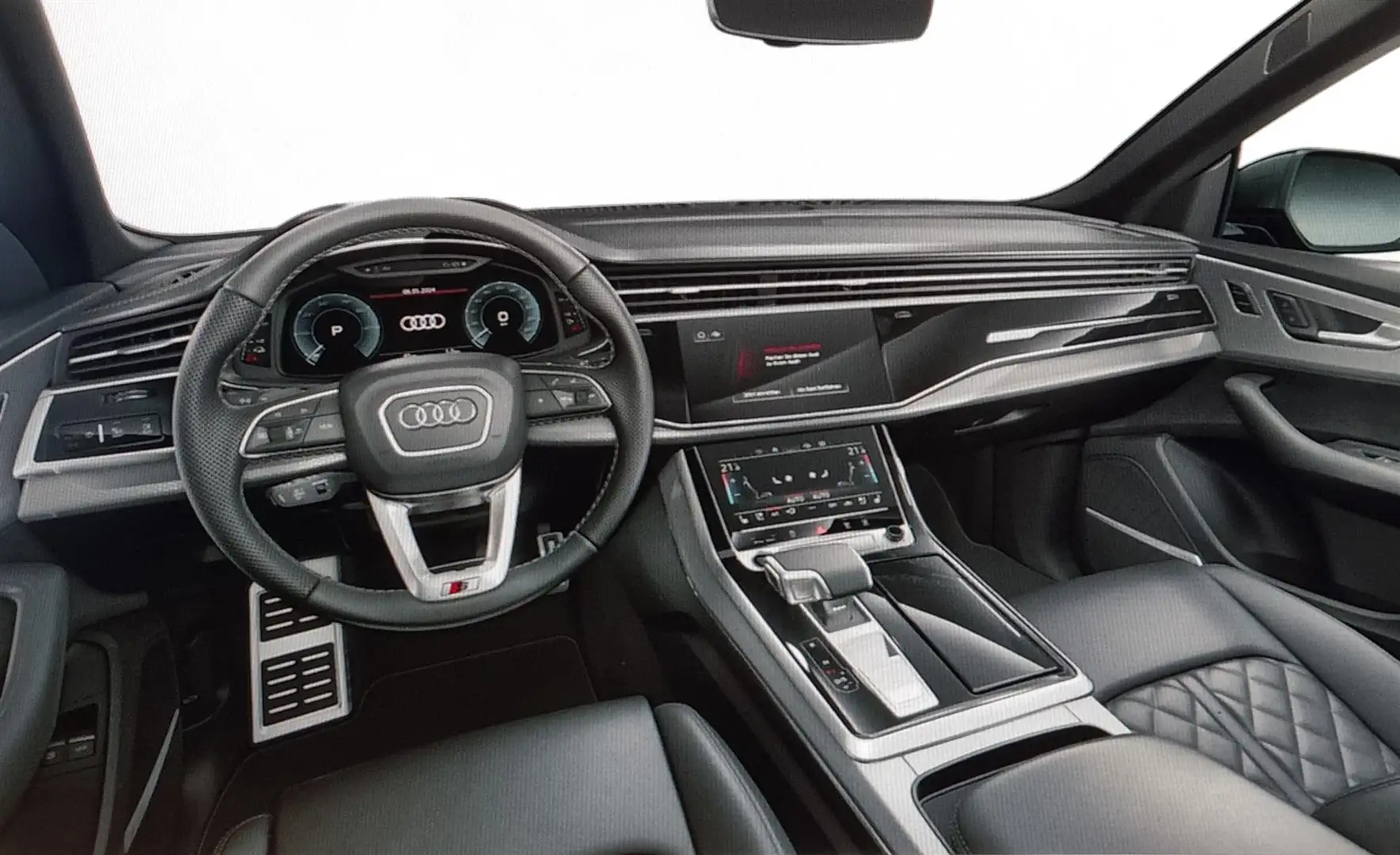 Audi Q8 60 TFSI S-Competition NIEUW 490PK | B&O | 23" | Ro Noir - 2