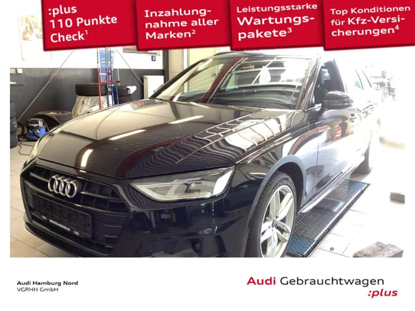 Audi A4 35 TFSI advanced S tronic Nav AHK Sound Noir - 1