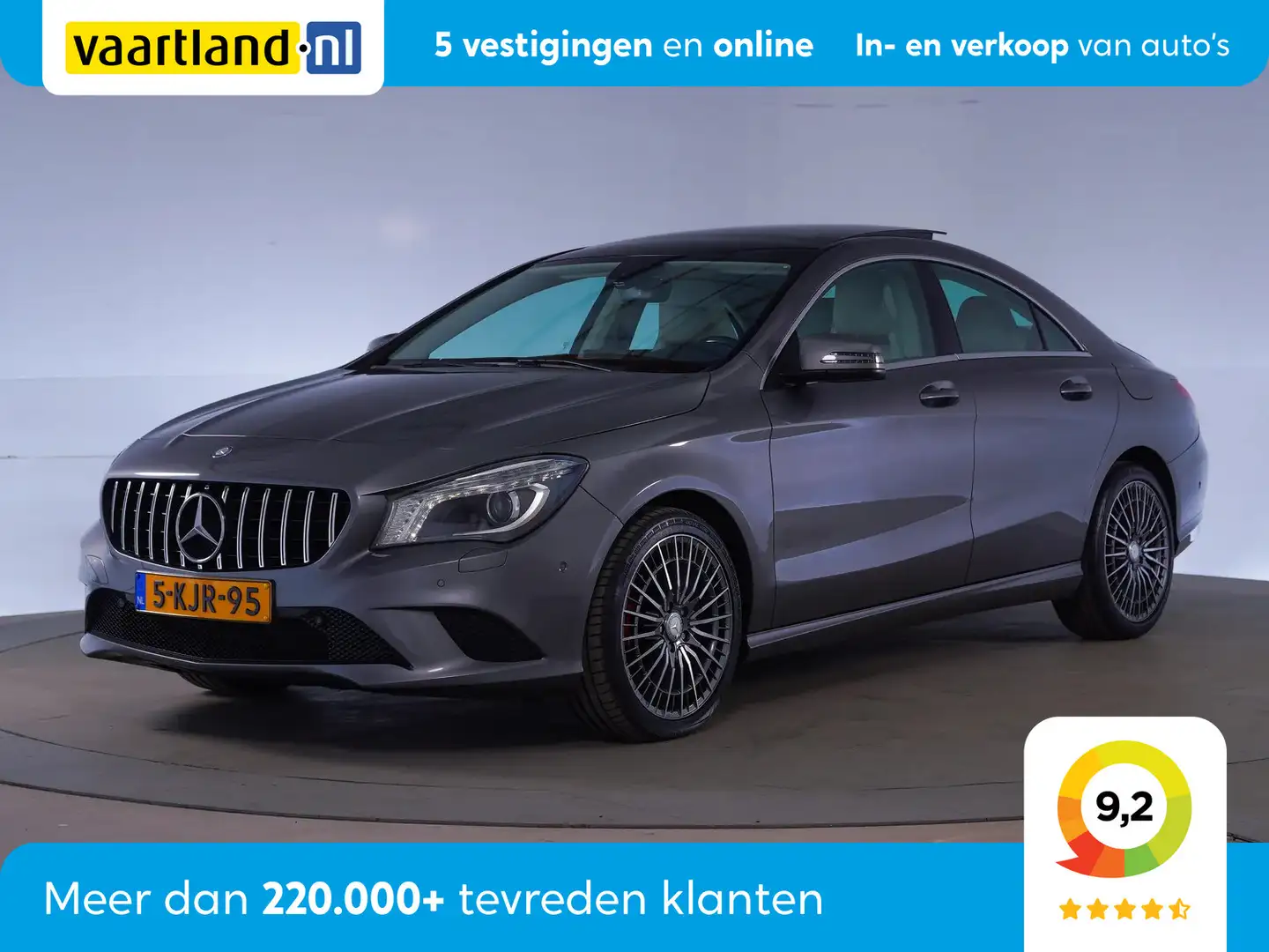 Mercedes-Benz CLA 200 PRESTIGE AUT. [ Panoramadak Leer Navigatie] Grijs - 1