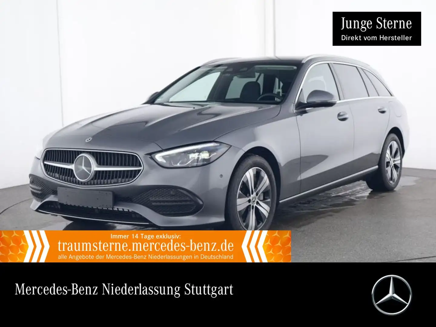 Mercedes-Benz C 300 de T 4M AVANTG+PANO+LED+KAMERA+KEYLESS+9G Gris - 1