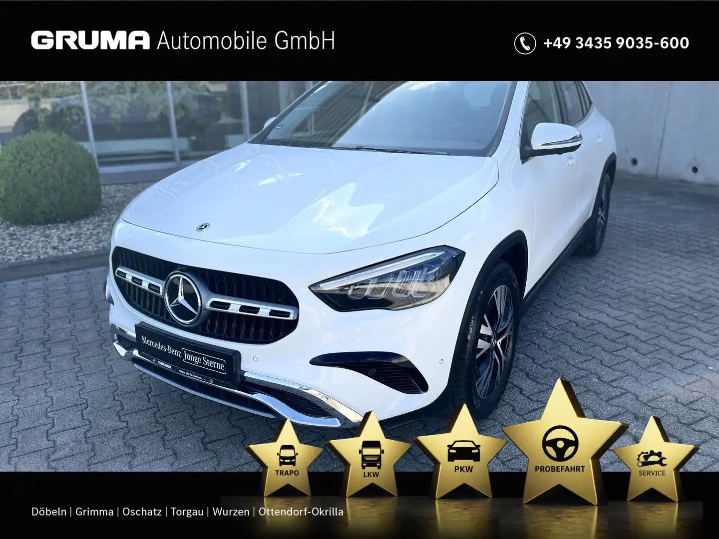Mercedes-Benz GLA 220 GLA 220 d 4M Progr.Advanced+Pano+AHK+360°+Winter Weiß - 1