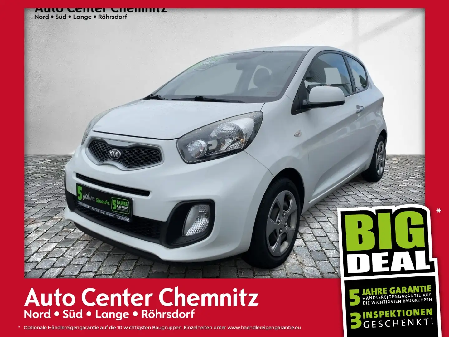 Kia Picanto 1.0 Edition Klima/Radio/Servo Weiß - 1