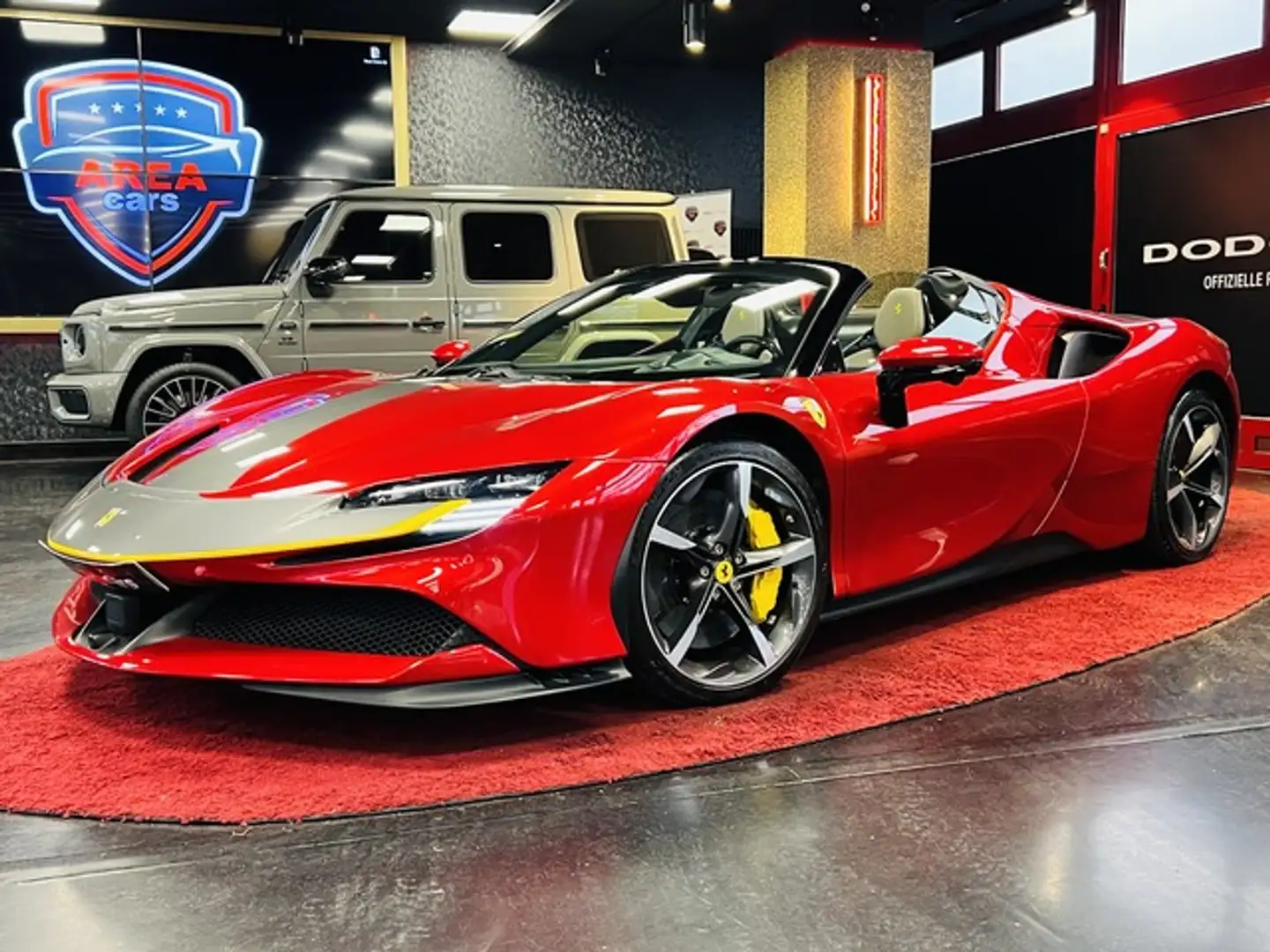 Ferrari SF90 Spider CARBON HUD KERAMIK KEYL Rot - 1