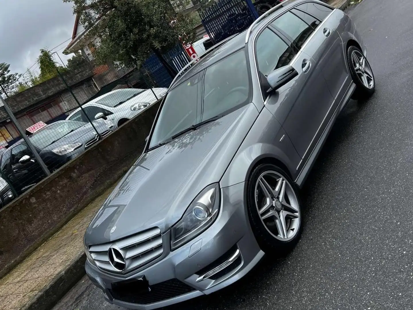 Mercedes-Benz C 300 C SW 300 cdi (be) Elegance AMG 4matic auto Grigio - 2