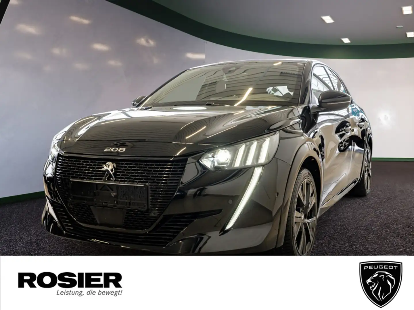 Peugeot e-208 GT+ Elektromotor 136 ACC PANO LED NAVI Noir - 1